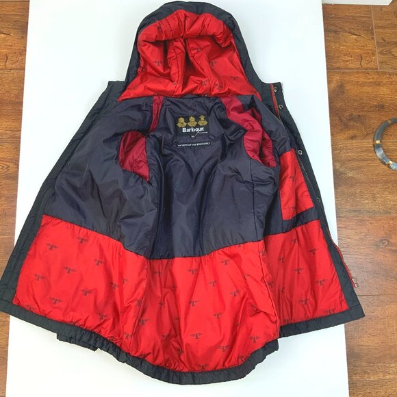 Barbour Kids Keaton Waterproof Breathable Navy Fall/Winter Jacket Sz XL - Picture 12 of 16